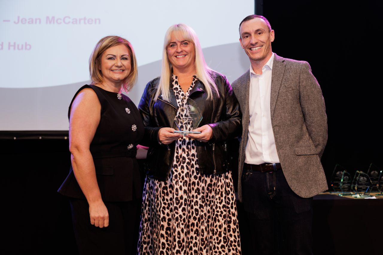 Image of Haley and Chris from REGEN North West team and Magenta award winner